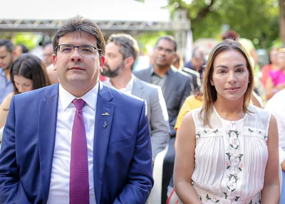 Governador Rafael Fonteles e a primeira-dama Isabel Fonteles