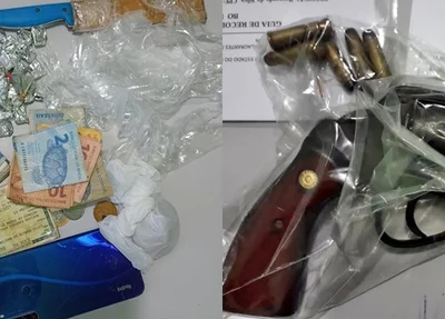 Itens apreendidos em Parnaíba