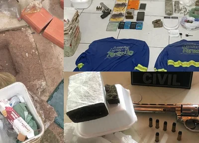 Itens apreendidos em Teresina