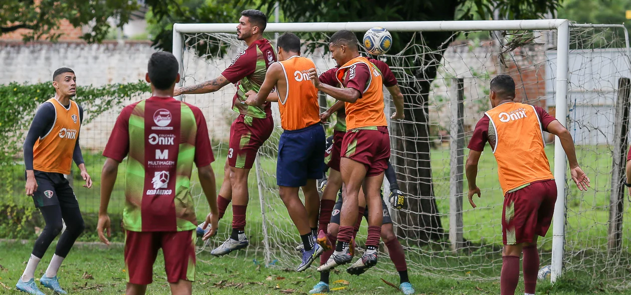 Jogadores do Fluminense do Piauí