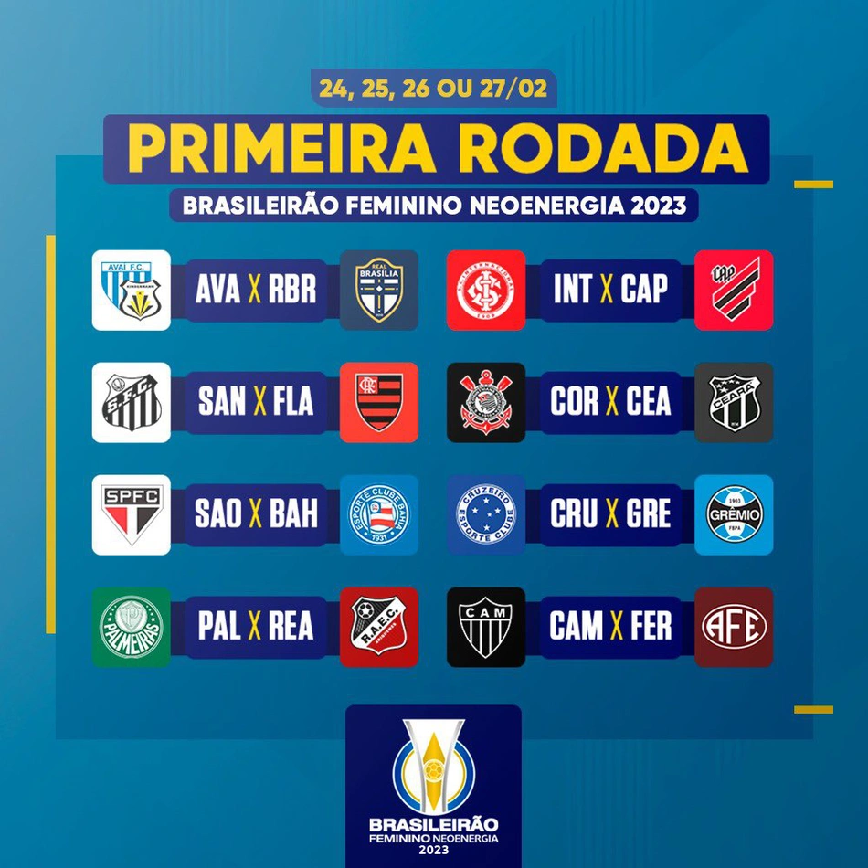 Primeira rodada da Segundinha 2023 tem jogos confirmados