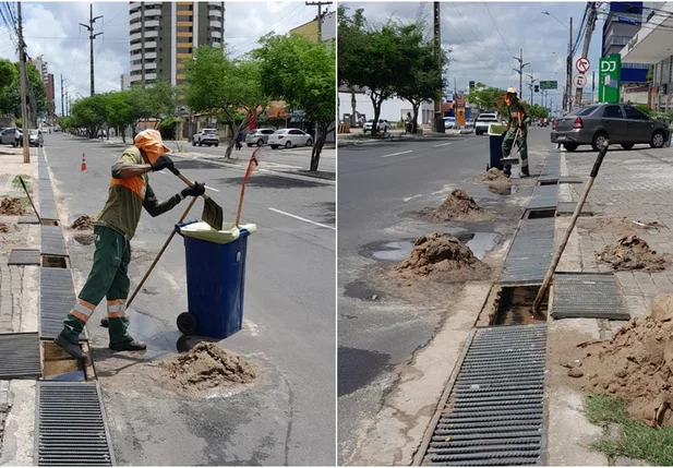 Limpeza urbana na zona leste de Teresina