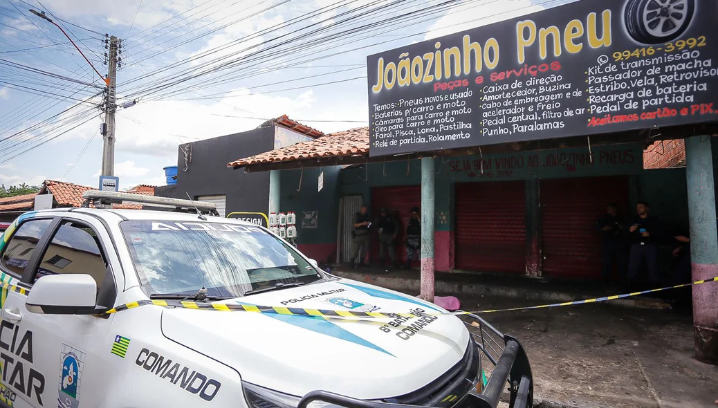 Local do assassinato no bairro Alto da Ressurreição