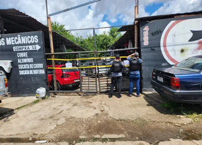 Local que foi fechado pela Polícia Civil