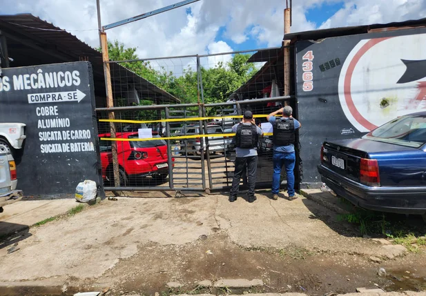 Local que foi fechado pela Polícia Civil