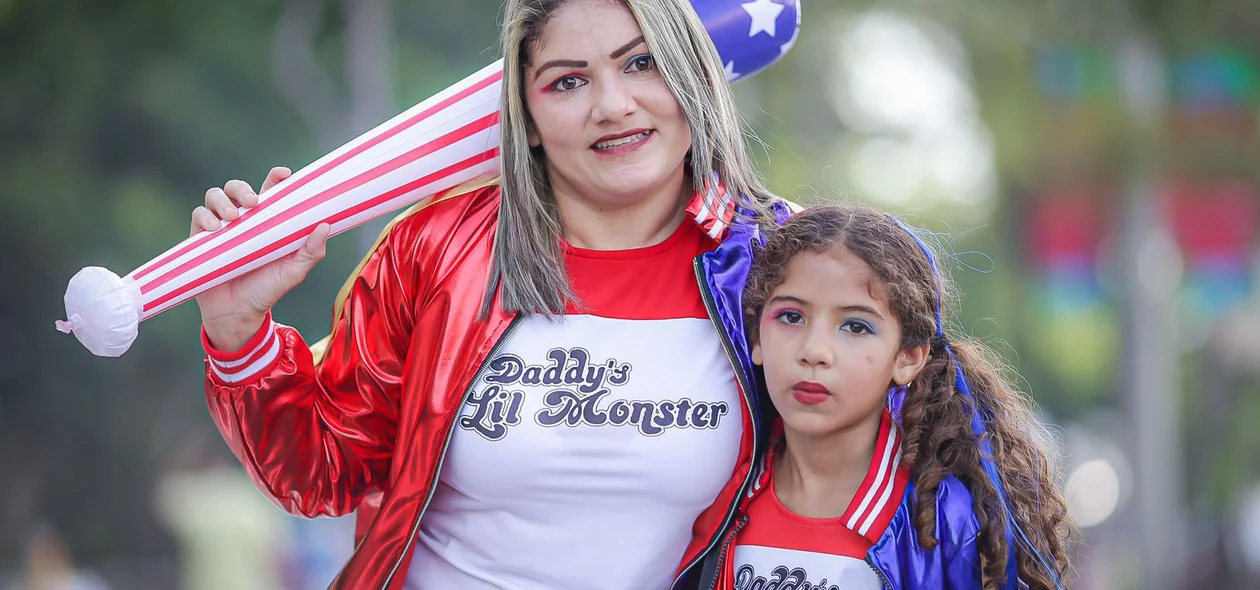 Mãe e filha Arlequinas