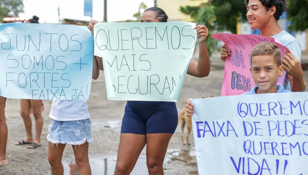 Manifestação na BR 343 em Teresina