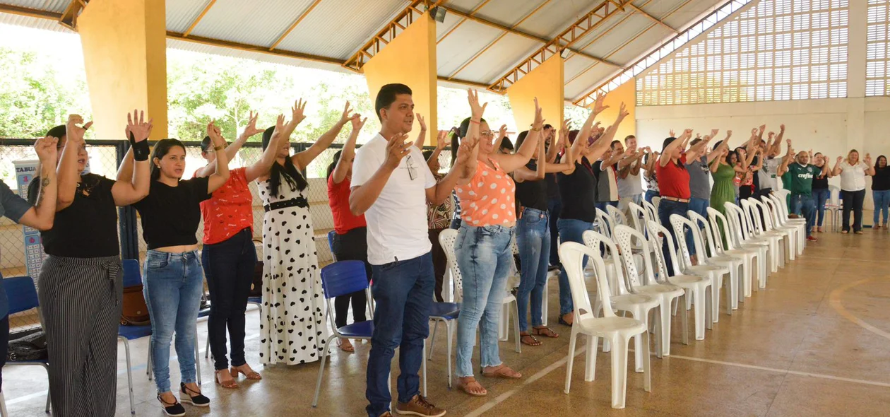 Momentos com professores da rede de ensino municipal