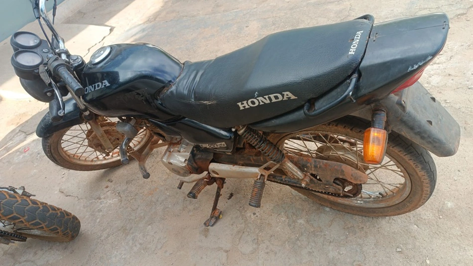 Moto apreendida em Itainópolis
