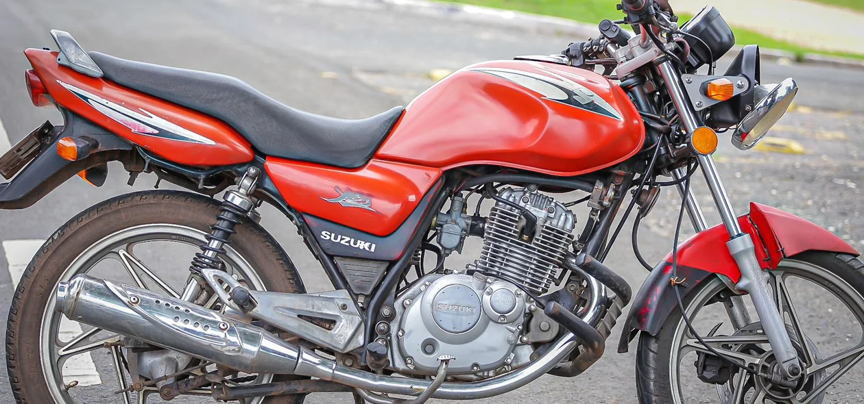 Motocicleta envolvida no acidente