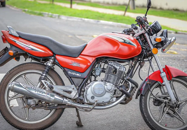 Motocicleta envolvida no acidente