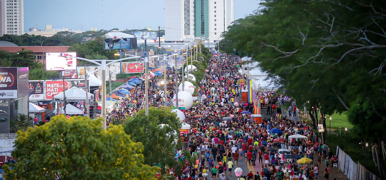 Multidão no Corso de Teresina