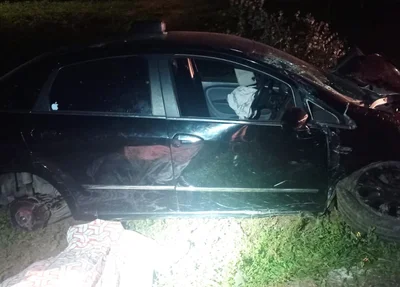 O automóvel trafegava em direção à Oeiras em alta velocidade