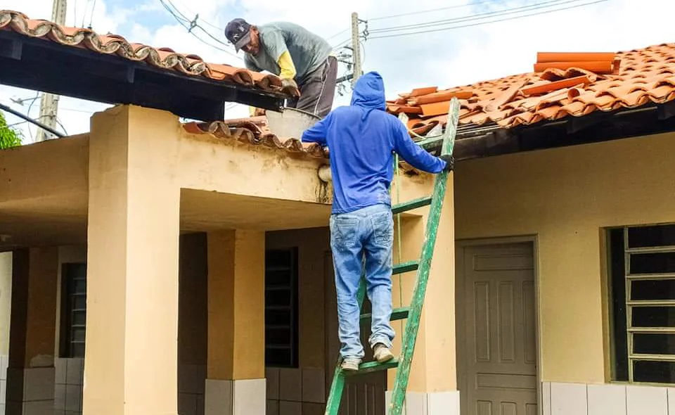 Obras sendo feitas em Joaquim Pires