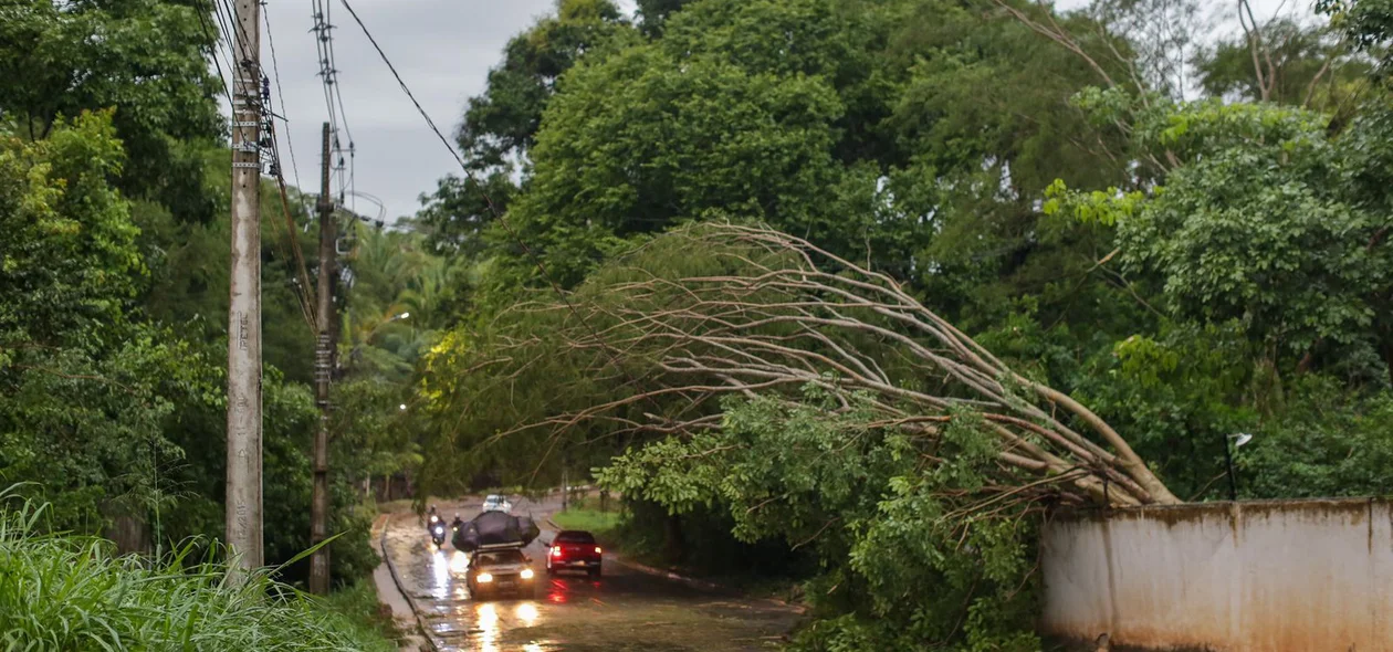 Os veículos não conseguiram acessar a avenida a partir da BR 343, pela ladeira do Uruguai.