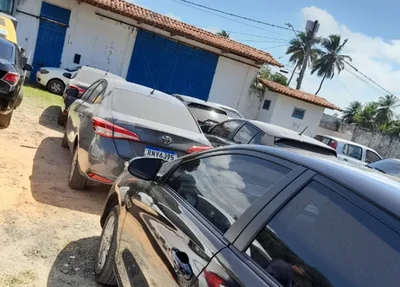 Parte dos veículos recuperados na região de São Luís-MA