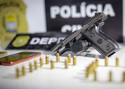 Pistola com a numeração raspada apreendida durante operação