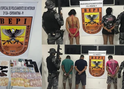 PM estoura boca de fumo e prende quadrilha criminosa em Matias Olímpio