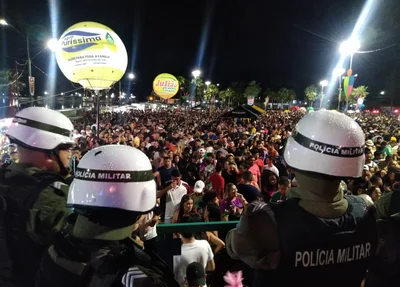Policiamento no Corso de Campo Maior