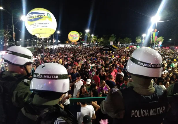 Policiamento no Corso de Campo Maior