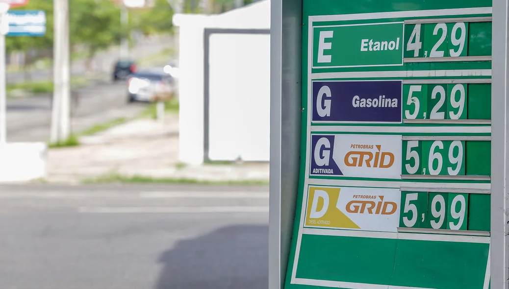 Posto Petrobras que fica localizado no bairro aeroporto