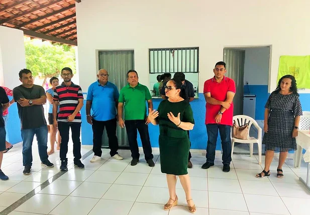 Prefeita Betinha Brandão na inauguração