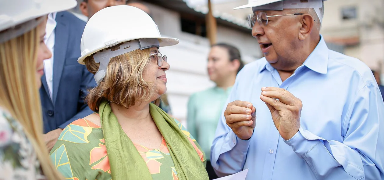 Prefeito Dr. Pessoa conversa com a ministra Cida Gonçalves