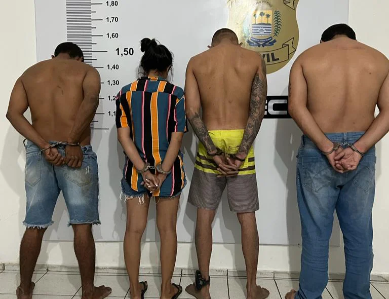 Presos na operação