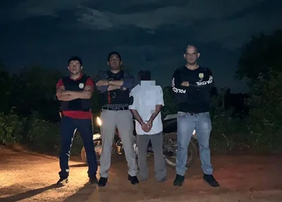 Prisão do acusado de tentativa de feminicídio em Canto do Buriti