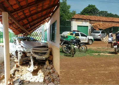 Prisma prata se envolveu em dois acidentes em Campo Maior