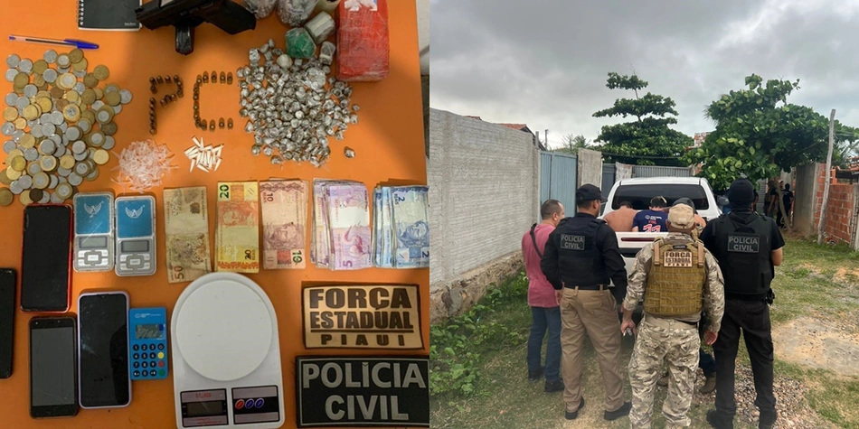 Prisões e apreensão em Luís Correia