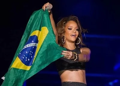 Rihanna em seu último show no Brasil no Rock in Rio