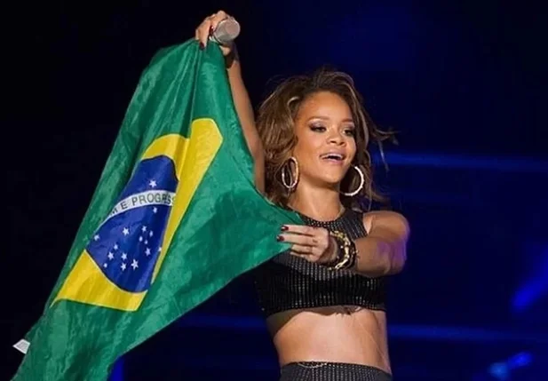Rihanna em seu último show no Brasil no Rock in Rio