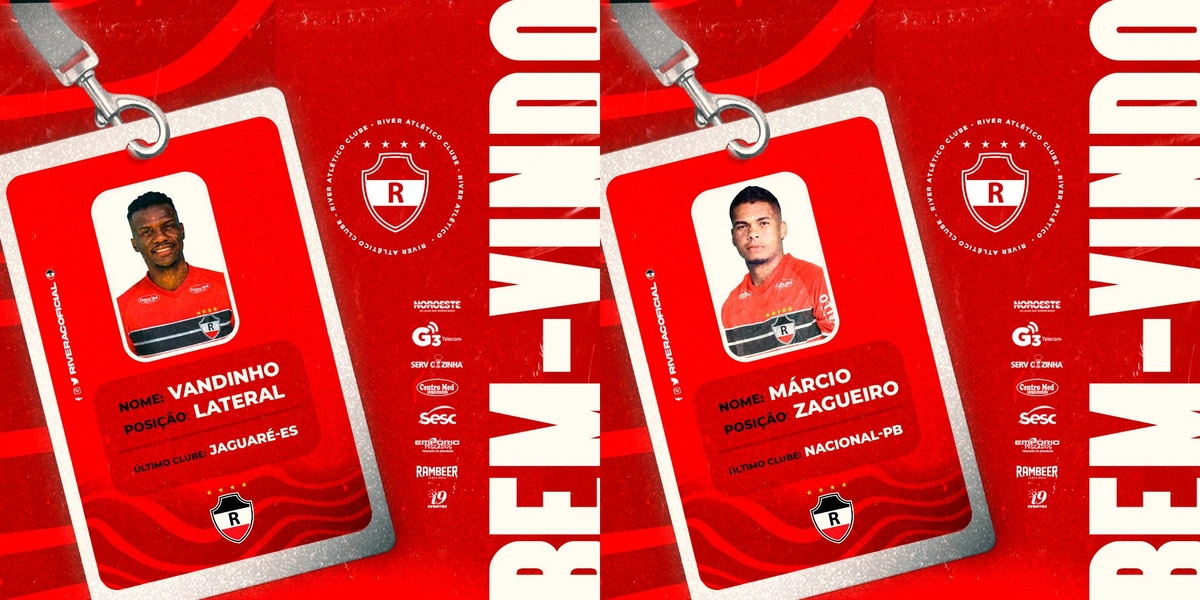 River anuncia mais dois defensores para o Campeonato Piauiense