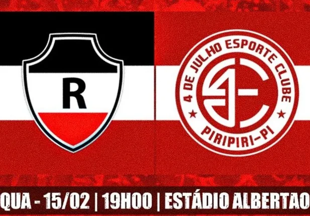River e 4 de Julho se enfrentam nesta quarta-feira (15)