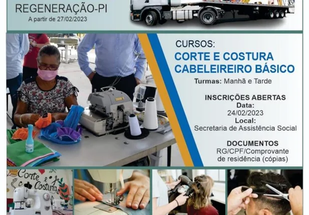 Sasc oferece cursos de qualificação em Teresina, Regeneração e Bom Princípio
