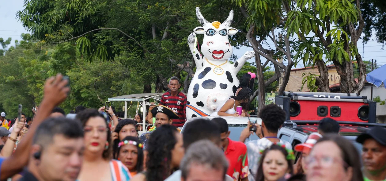 Vaca Atolada desfilando