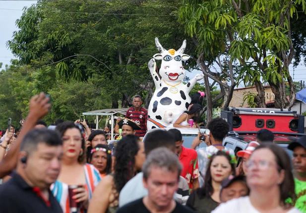 Vaca Atolada desfilando