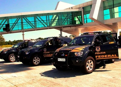 Viaturas da PF no Aeroporto Internacional de Guarulhos