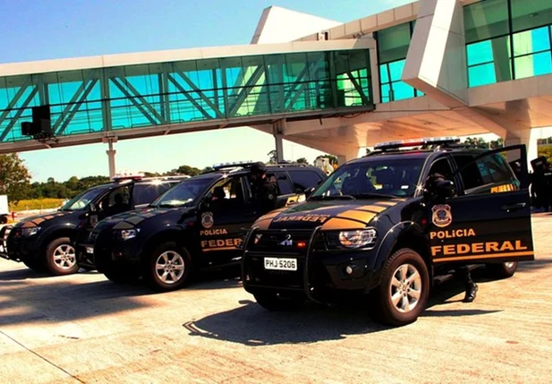 Viaturas da PF no Aeroporto Internacional de Guarulhos