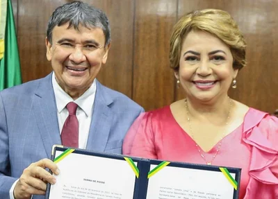 Wellington Dias e Jussara Lima