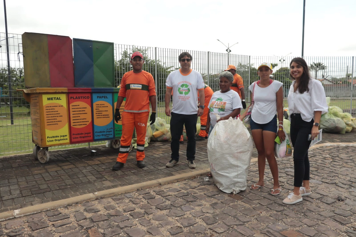 7º Drive Thru da Coleta Seletiva recolhe 530 quilos de material reciclável no Parque Lagoas do Norte