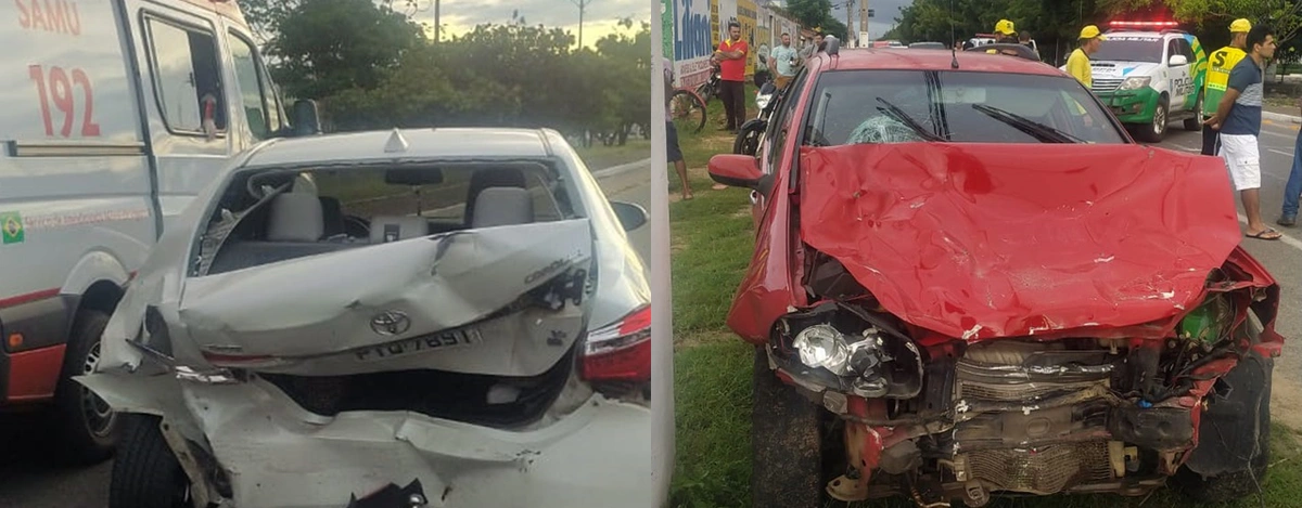 Acidente na Avenida São Sebastião em Parnaíba