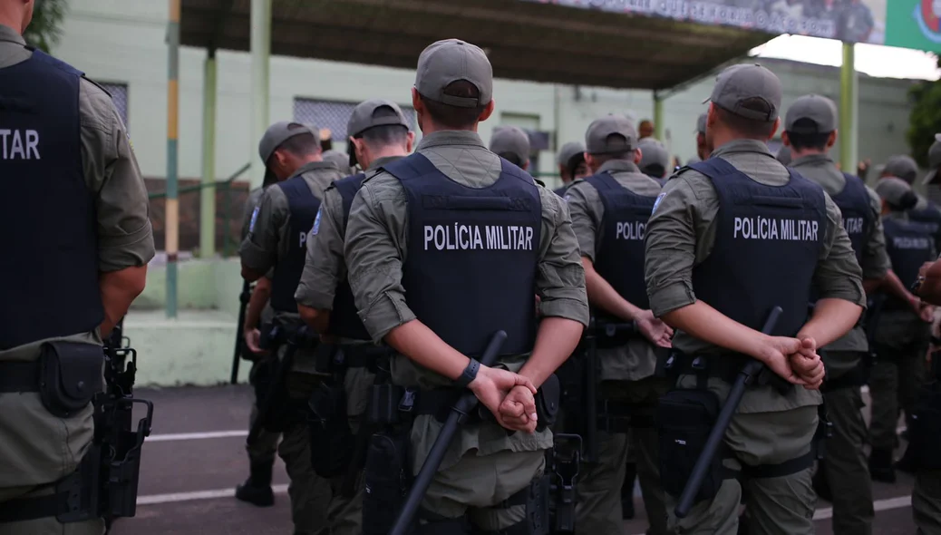 Alunos do curso de formação da PM-PI