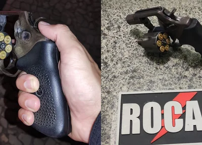 Arma de fogo apreendida em Parnaíba