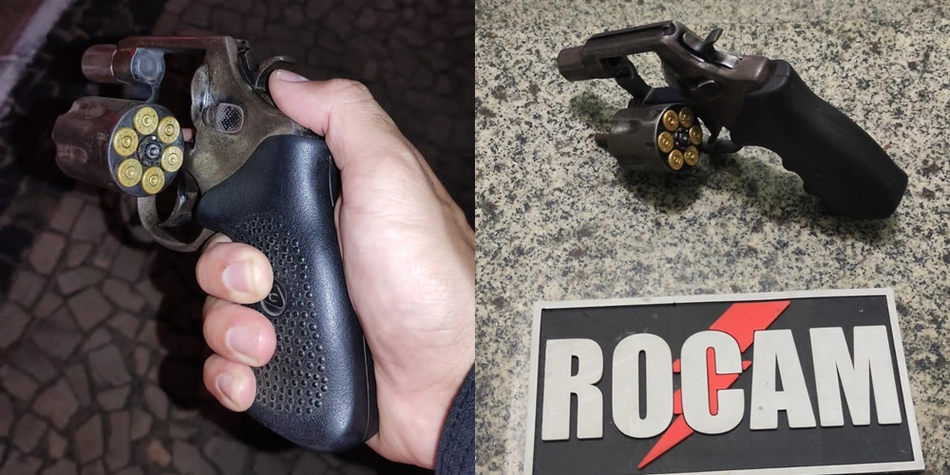 Arma de fogo apreendida em Parnaíba