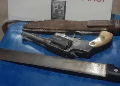 Armas apreendidas em São Lourenço do Piauí