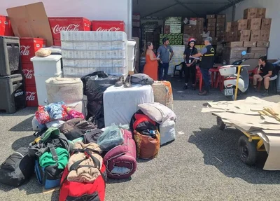 As vítimas dormiam sobre o chão e pallets dentro do Lollapalooza