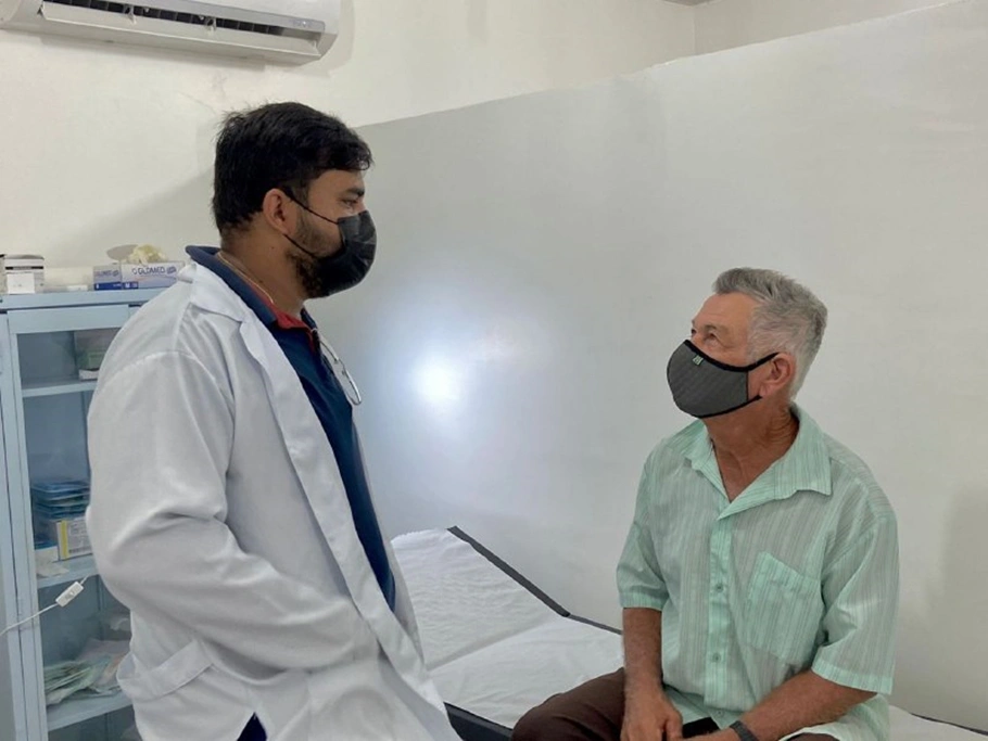 Atendimento em novo ambulatório de saúde na cidade de Oeiras