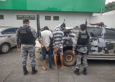 Bandidos presos durante tentativa de assalto na zona leste de Teresina